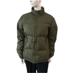 Club Monaco Army Green Down Puffer Jacket